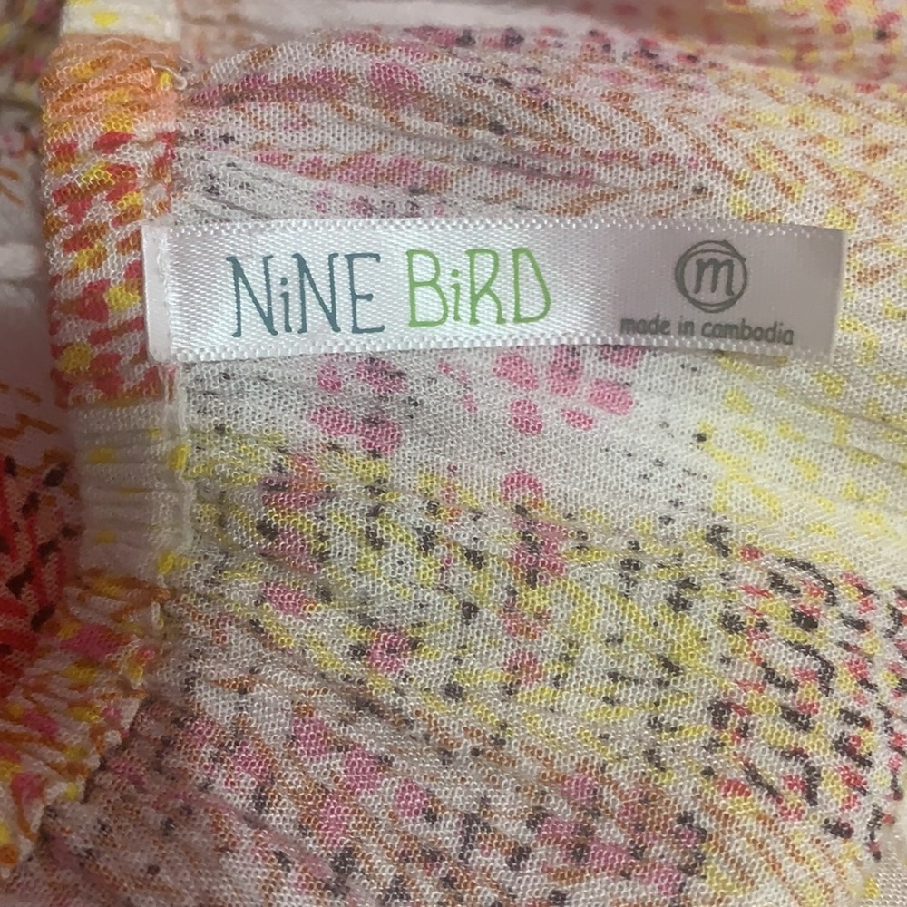 Nine Bird Patchwork Print Halter Top - image 6